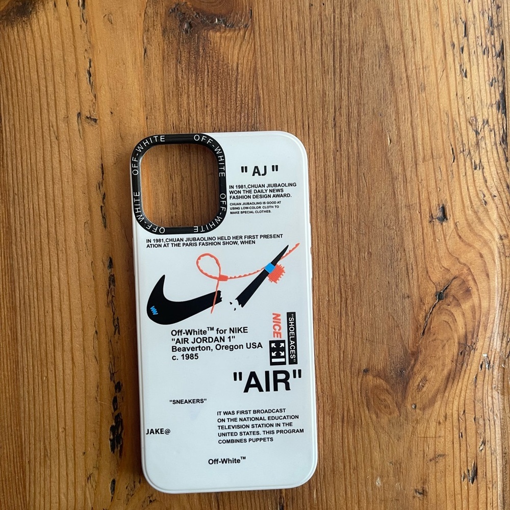 Off-White White iPhone Case Minimalist Design
